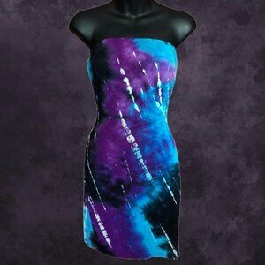 Seduction Tie Dye Strapless Dress